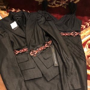 Bebe suit structured no stretch